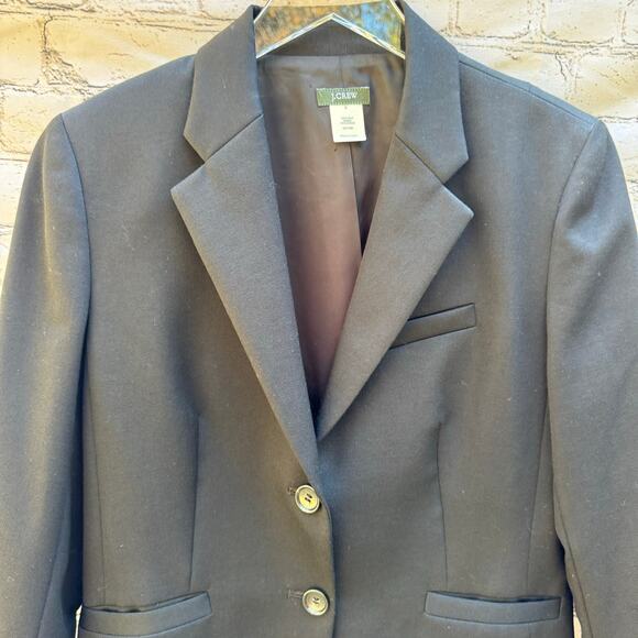 J. Crew Blazer Wool Black Lined Size 6 Japan Classic Capsule Preppy Academia - Picture 3 of 8